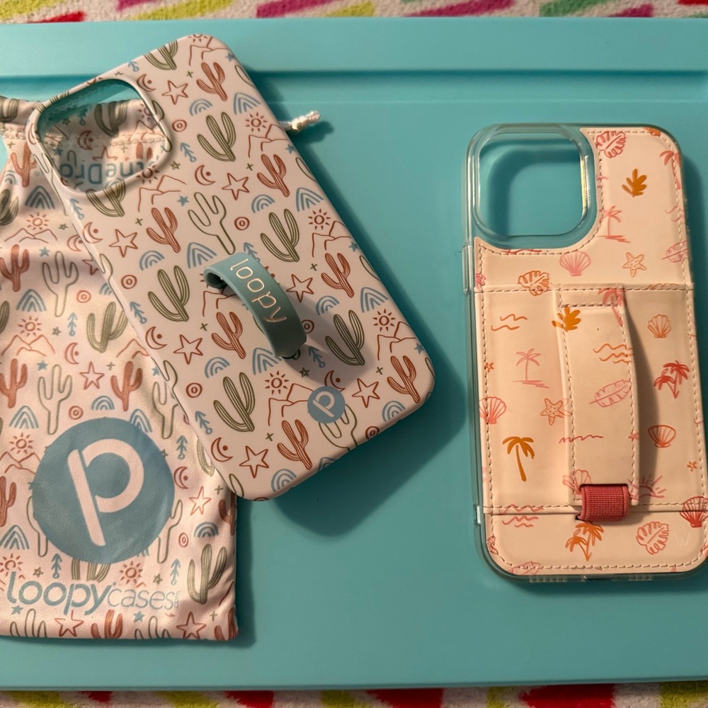Loopy Case Pink Cactus & Walli Beach Print Phone Cases for IPhone 13 Pro Max